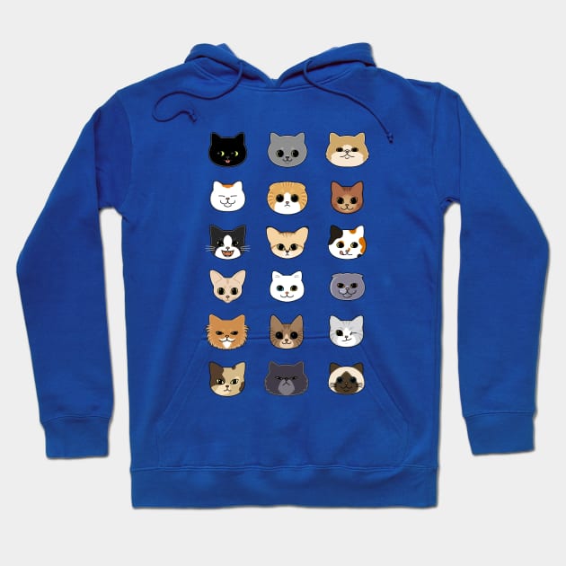 Happy Cats Hoodie by Studio Marimo